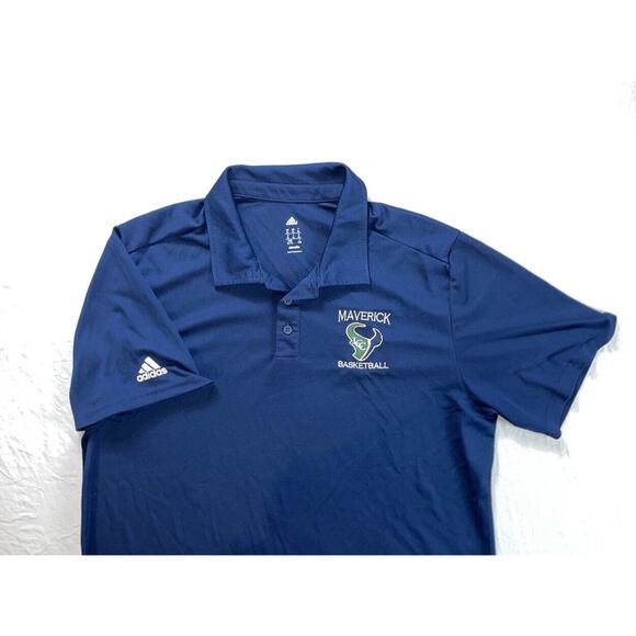 Adidas Cimalite Polo Golf Shirt. La Costa Canyon High Mavericks Basketball. XL. - Picture 2 of 6